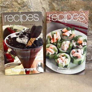A Taste of Tupperware Volumes II & III Recipes Booklets Cookbook 2003-2004 Vtg